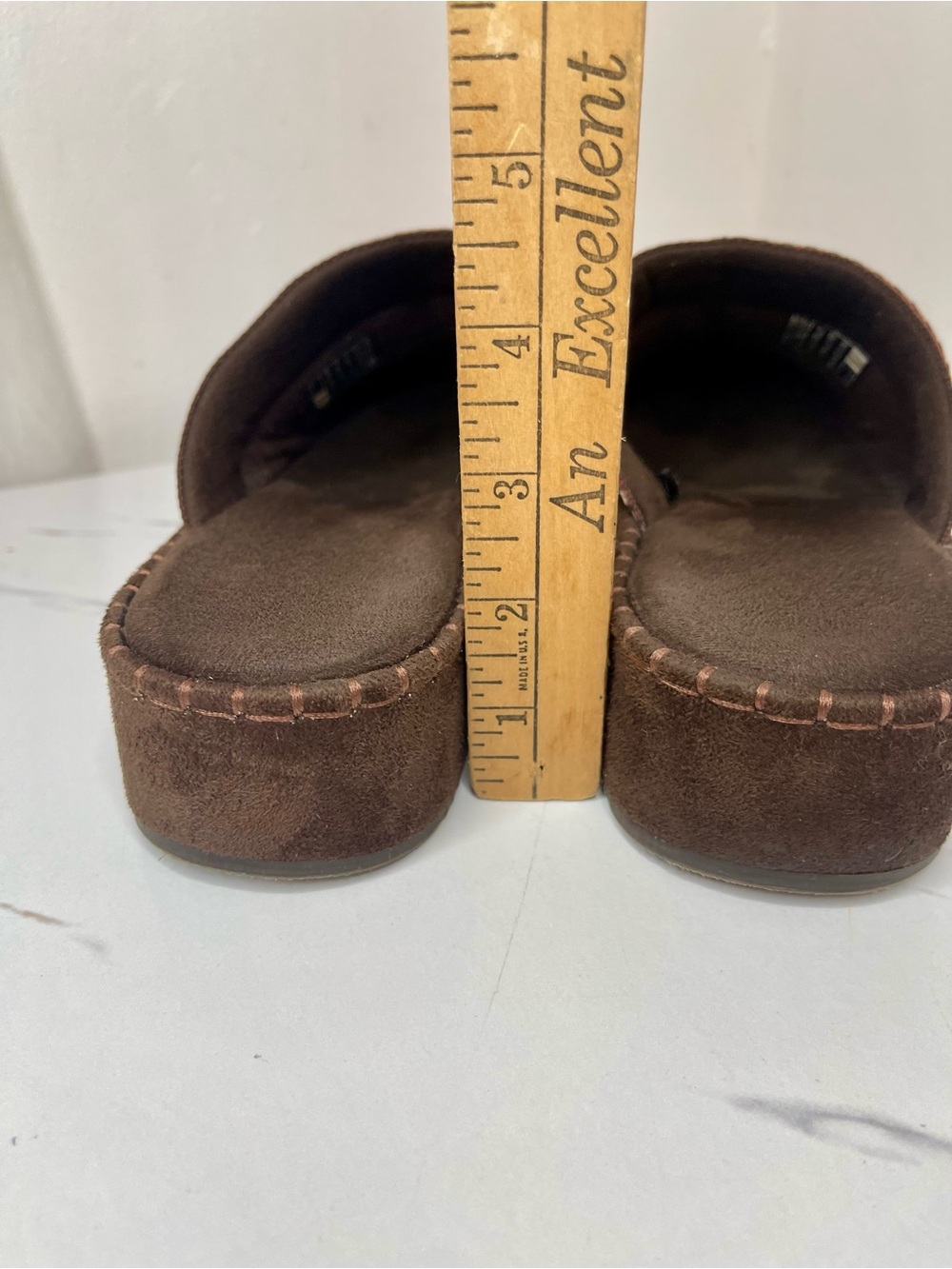 Skechers Brown Chocolate Suede Slip-On Clog Mule with Braided Trim Size 8 - Picture 10 of 13